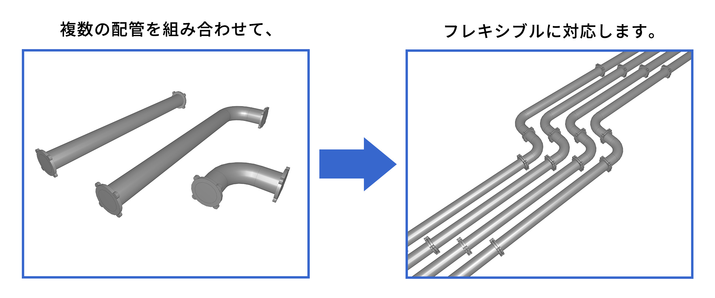 モジュール配管の図